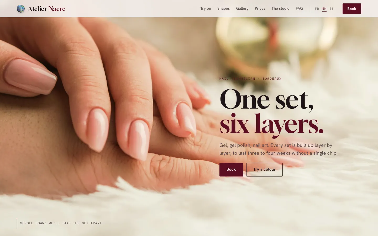Atelier Nacre on desktop