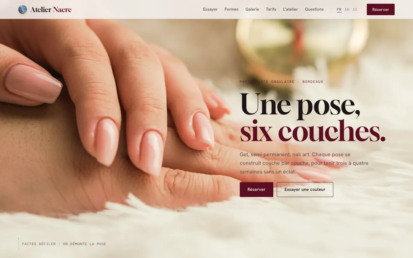 Atelier Nacre sur ordinateur