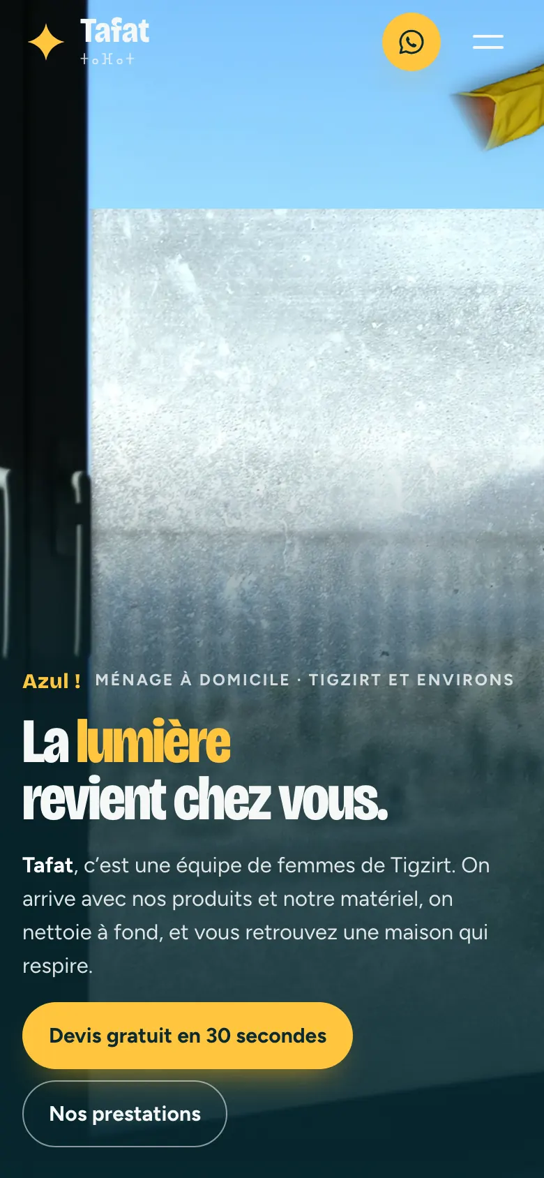 Tafat sur téléphone