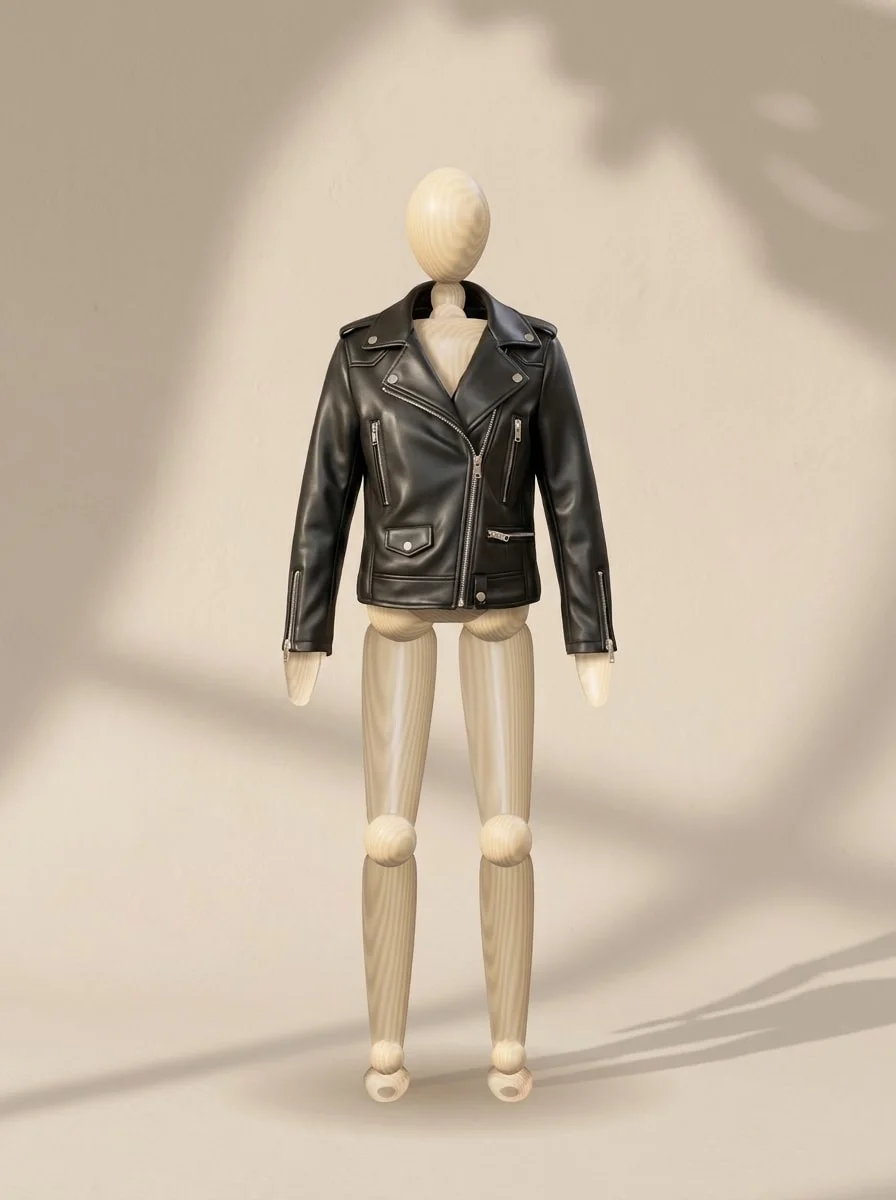 Black biker jacket