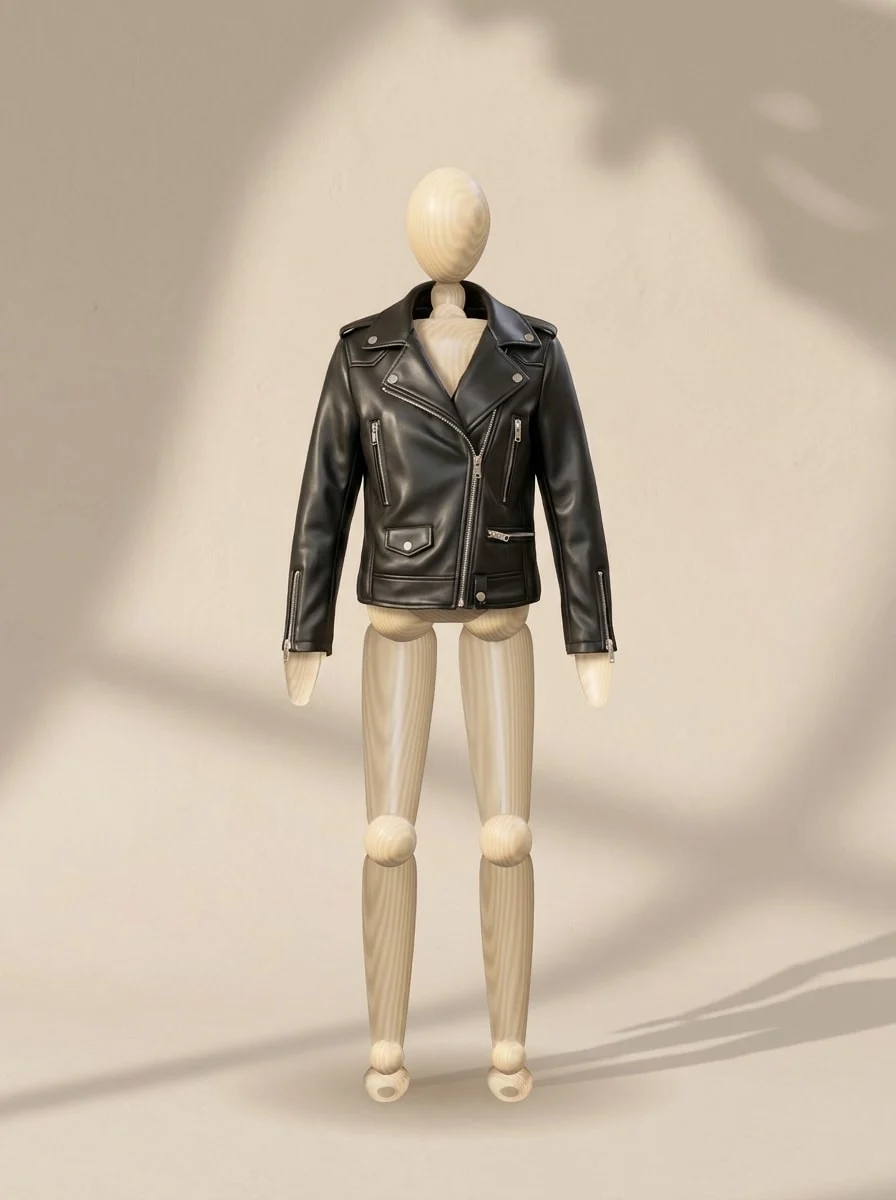 Black biker jacket