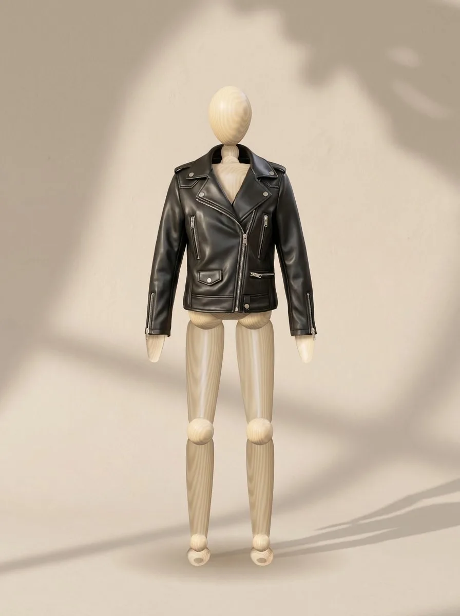 Black biker jacket